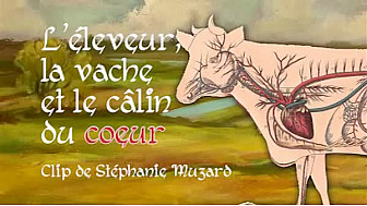 l'éleveur, la vache et le câlin du coeur